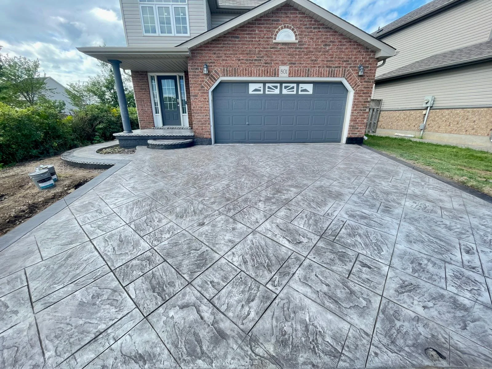 Stamped Concrete Driveway
